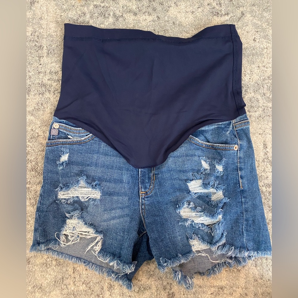 Pink Blush Maternity Shorts